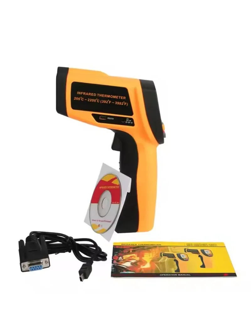 Industrial Household High Temperature Gun Non Contact Portable Pyrometer LCD Electronic Temp IR Laser Infrared Thermometers