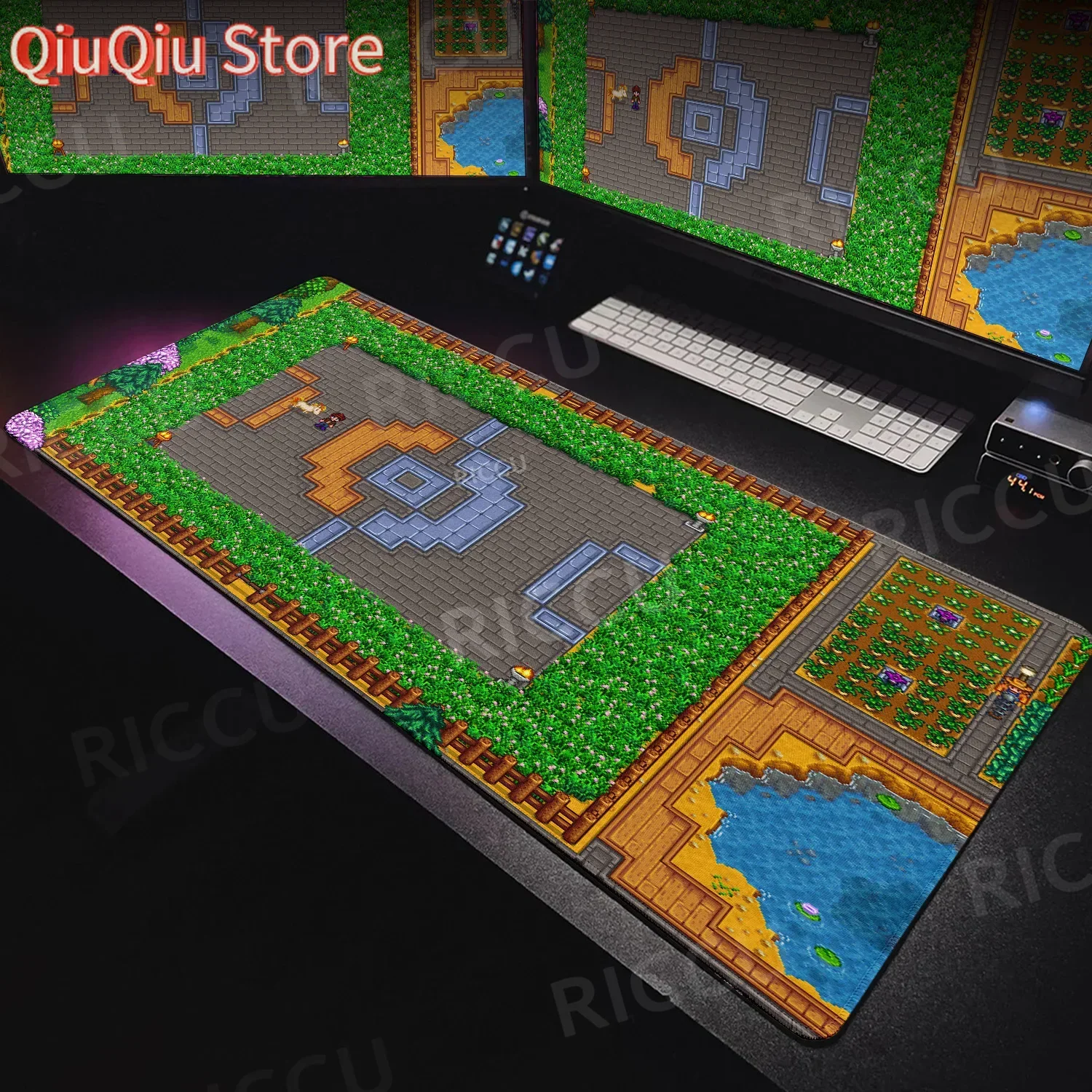 

Large Game StardewValley Mouse Pad Pixel Gamer Computer Accessories Lock Edge Keyboard Table PC Gaming Non-slip Star Play Mats