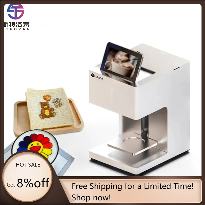 STLF JW للطابعة النافثة للحبر الفنية القهوة الأوتوماتيكية 600 ديسيبل متوحد الخواص لكاتيه بيتزا كعكة الغذاء الصف الحبر صورة شخصية الاستخدام التجاري فندق/قهوة #1