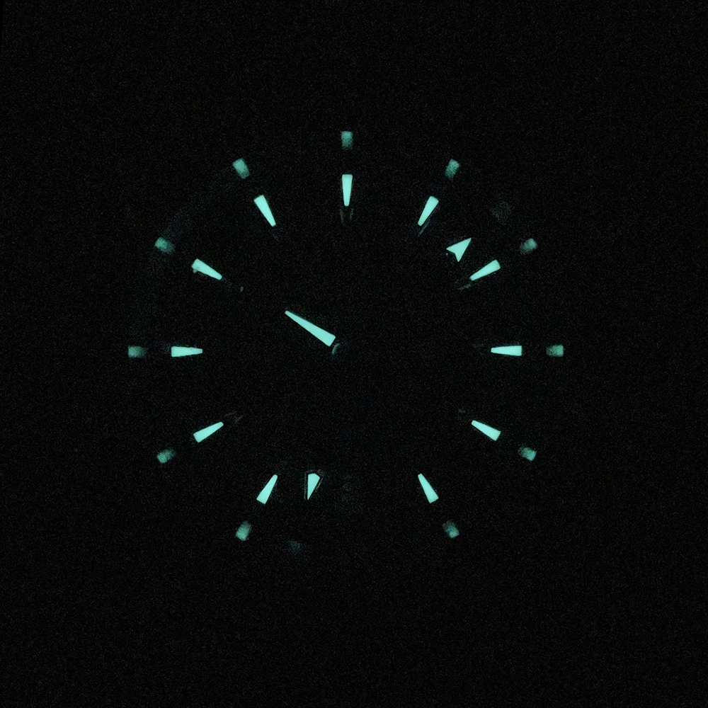 PHYLIDA 38 мм AQUA AT150 мужские автоматические часы с черным циферблатом механические наручные часы BGW9 циферблат NH35A механизм 150 м водонепроницаемые