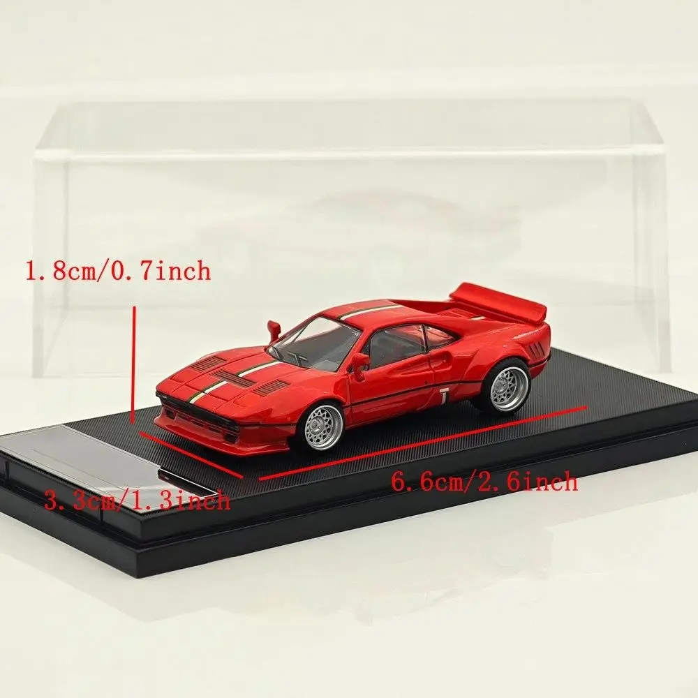 Hone modèle HM 1/64 288 GTO, modèle de sport de course à corps large, Collection de voitures en métal moulé, cadeau automobile, modèles de véhicules jouets