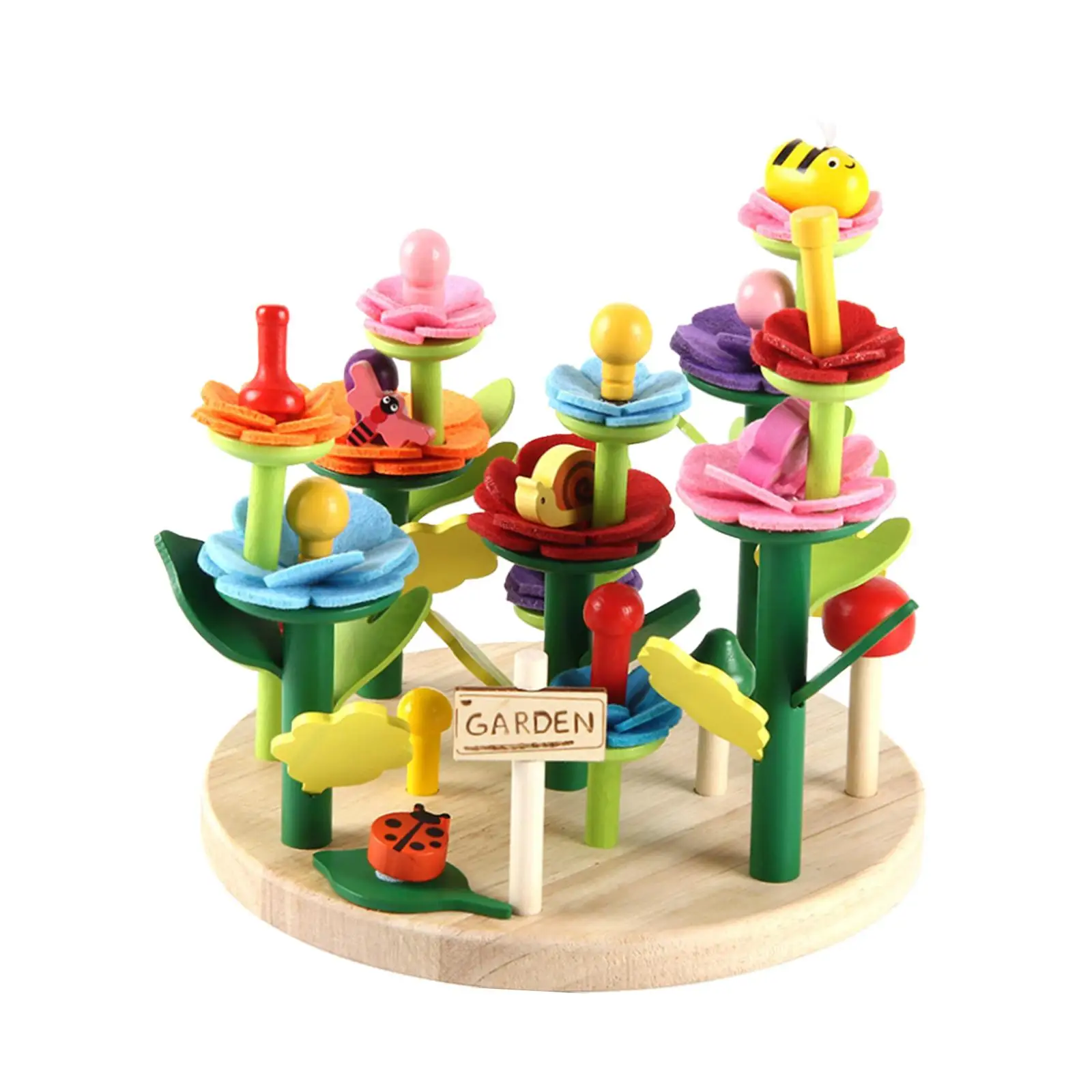 Flower Garden Building Toys Fine Motor Skill Parent Children Interactive Sensory Toys Montessori Toys for Boys Girls Kids Gifts