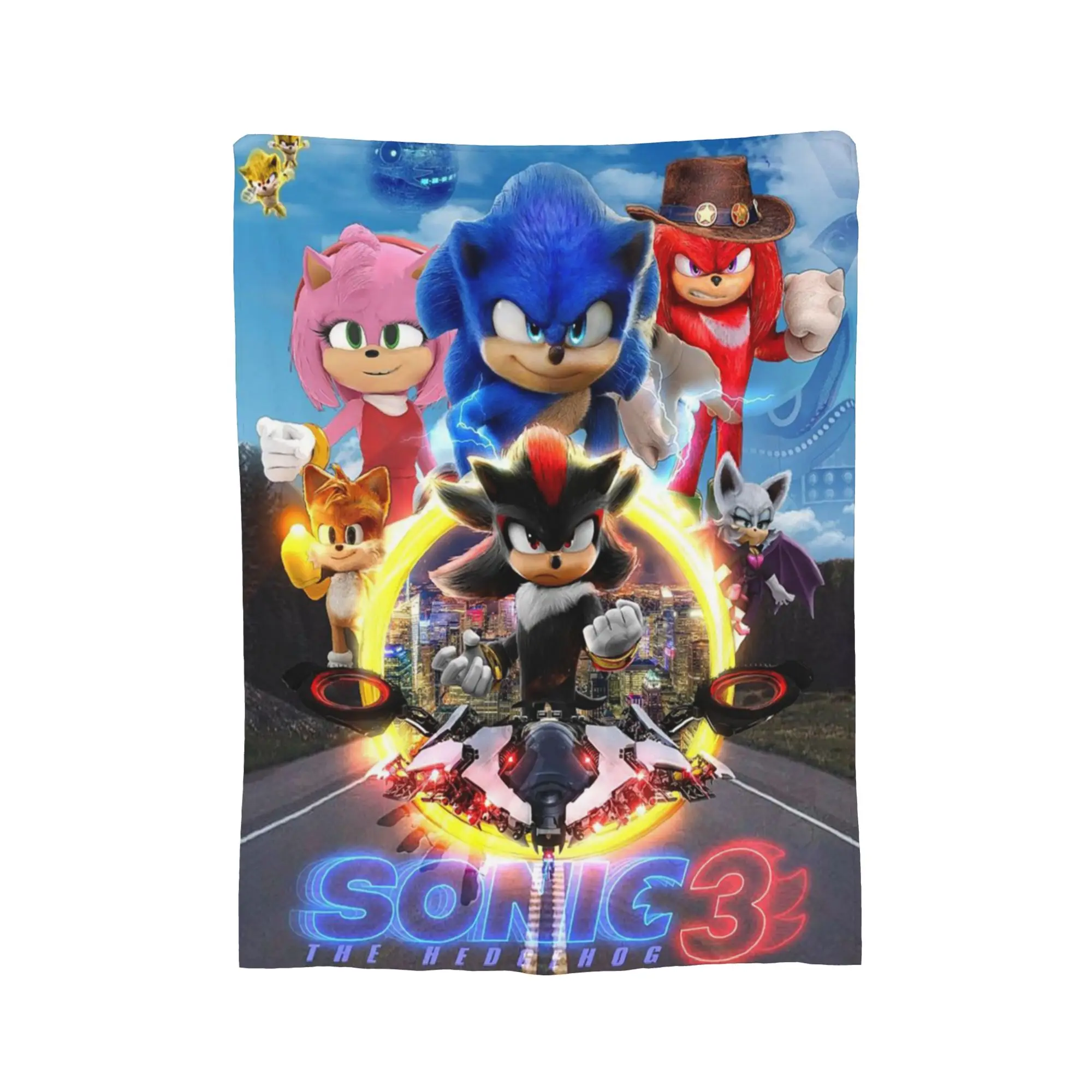 Super Soft Sonices Movie Throw Blanket Premium Flannel Fleece Lightweight Video Game Bed Blanket Super Cozy Blankets All Season