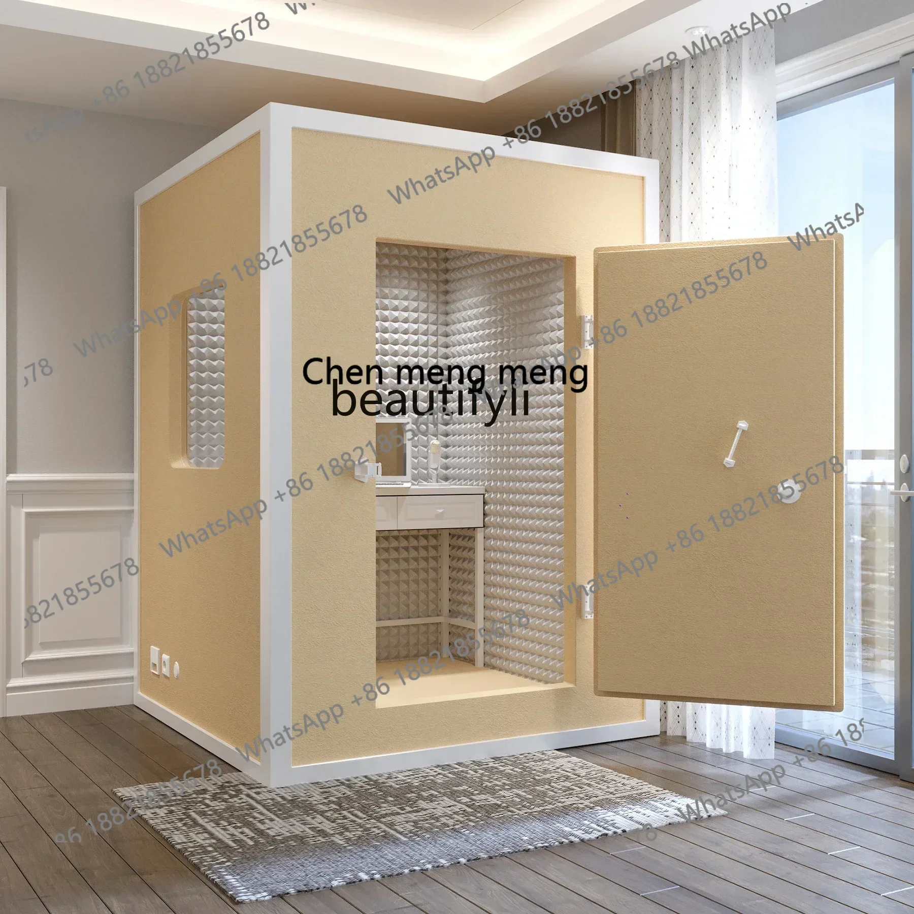 Mobile home small recording studio Environmental protection soundproof room Silent cabin Soundproof singing room Sleeping ca