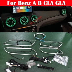 For Mercedes-Benz A/B/CLA/GLA W176 W246 W117 W156 For Kia Stinger LED Ambient Light Dashboard Strips Door Decorative Air Vent