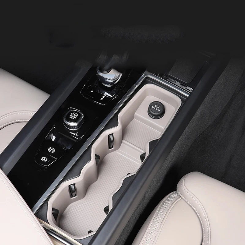 

For Volvo XC60 2025 2026 Silicone Protective Pad for Central Control Water Cup Pad Decorative Accessories