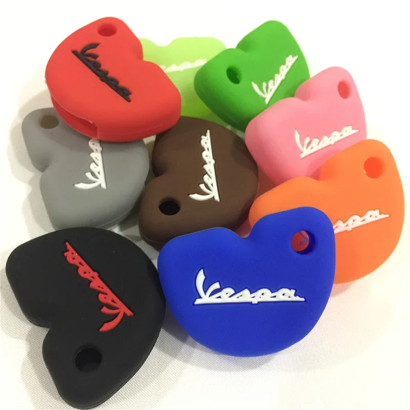 silicone rubber key cover protector for Vespa piaggio new fly gts super 300 Gilera Nexus 500 key