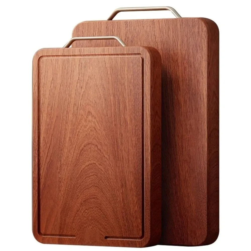 Solid Wood Cutting Board Antibacterial Anti Mold Vegetable Cutting Board Ebony Double-sided Cutting Board Mats Restaurant