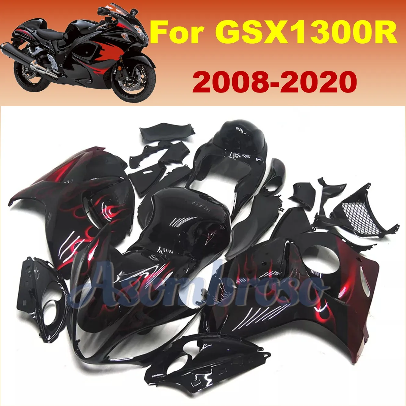 

Комплект обтекателей для Suzuki Hayabusa 1300 2008-2020 GSX 1300R GSX1300R 1340 GSXR, полный комплект обтекателей мотоцикла