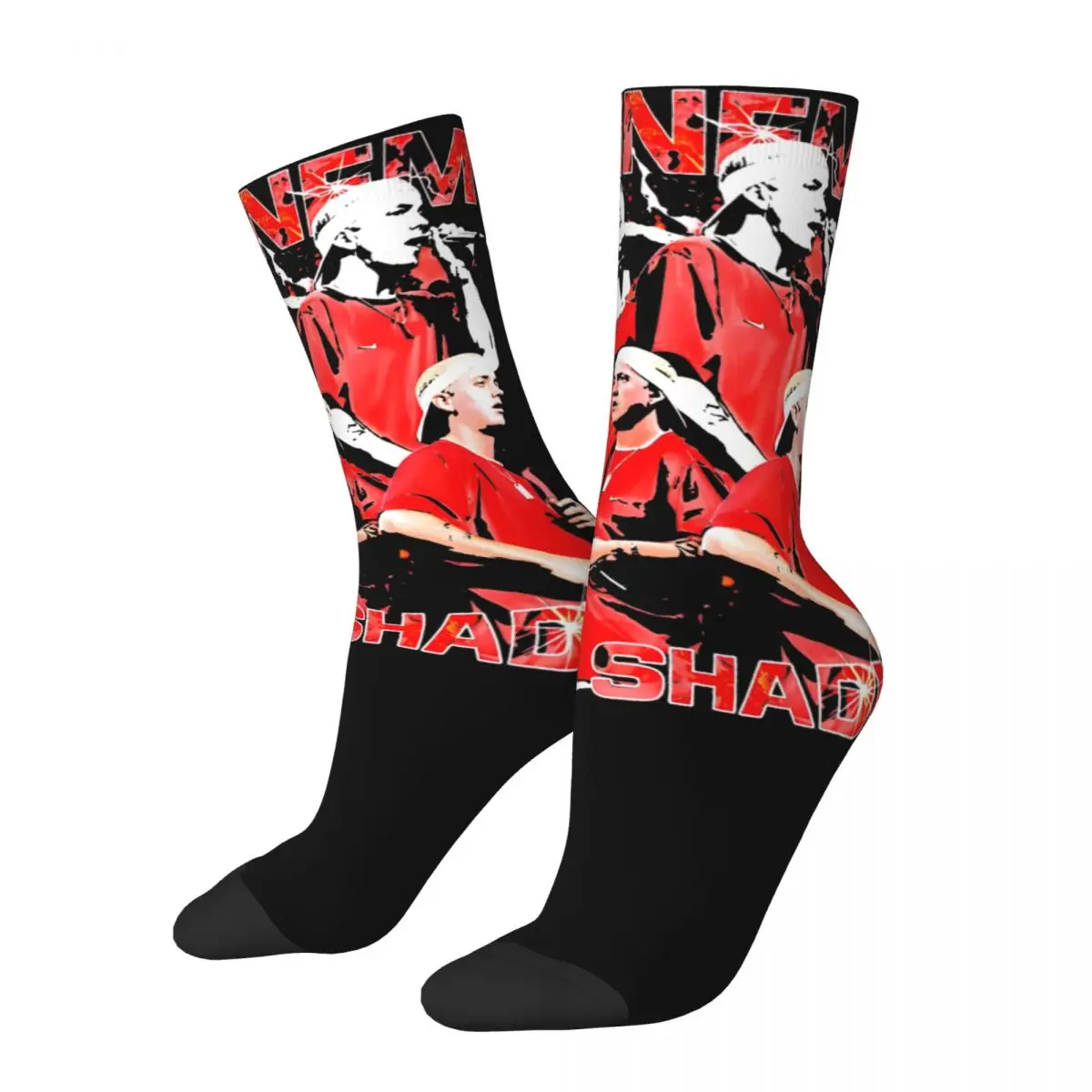 

Hip-hop Women Men The Real Slim Shady Eminem Hip Hop Crew Socks Hiphop Rapper Merch Football Socks Soft Birthday Present