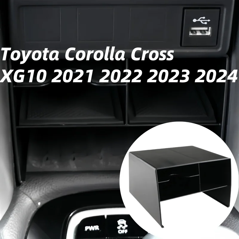 

Car Organizer Box For Toyota Corolla Cross XG10 2021 2022 2023 2024 Center Console Storage Container Sundries Packing Accessorie