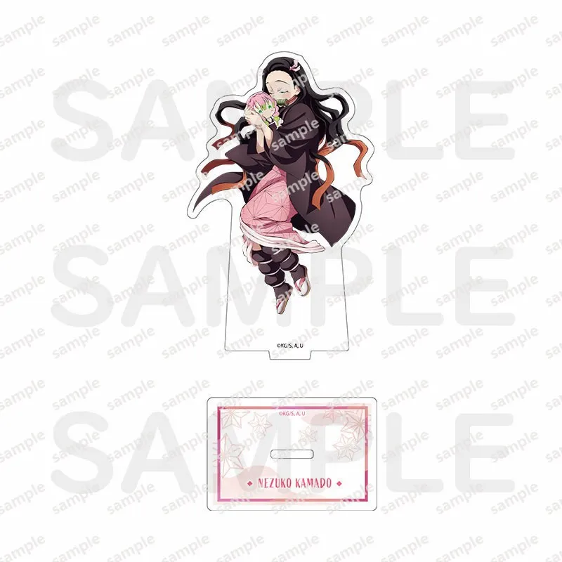 Anime Demon Slayer Kamado Tanjirou Kanroji Mitsuri Acrylic Stand Figure Cosplay Model Plate Collection Desktop Decor