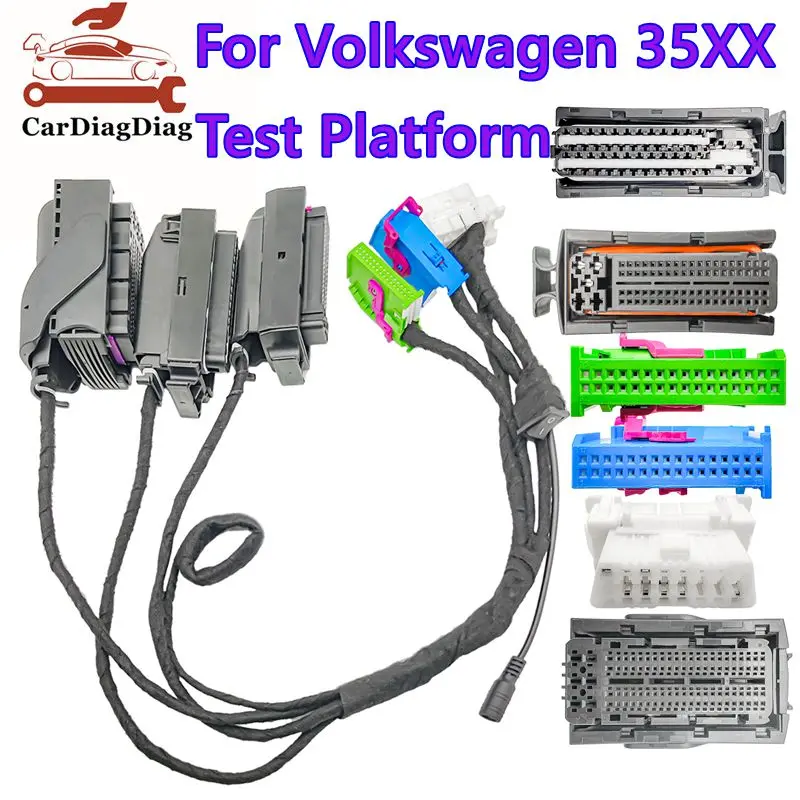 

Новые тестовые платформенные кабели для Volkswagen 35XX IMMO, используемые для адаптации блоков управления приборной панели Volkswagen, кабели для тестового стенда VW.