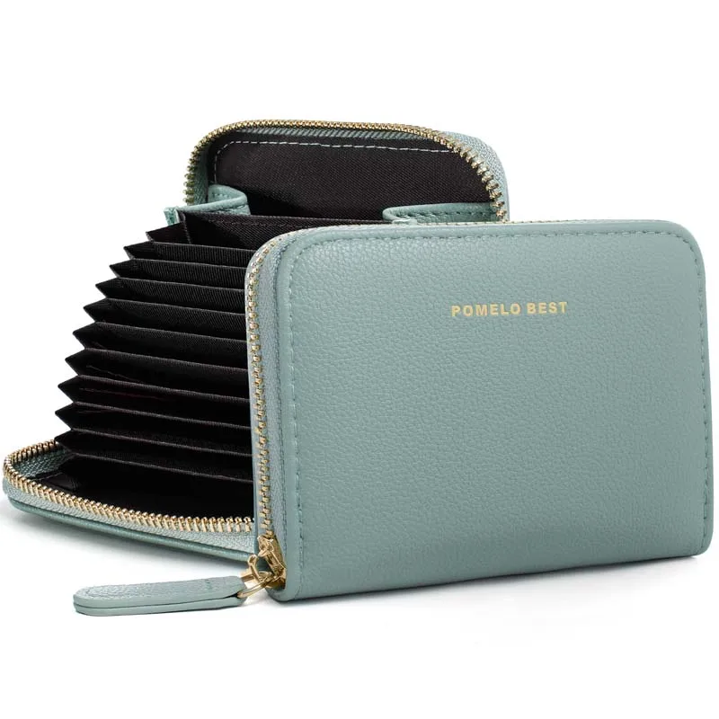

Newly upgraded Zipper Wallets Womens multi-functional Coin Purses with Cards Holder PU Leather Billfold Wallet For shopping