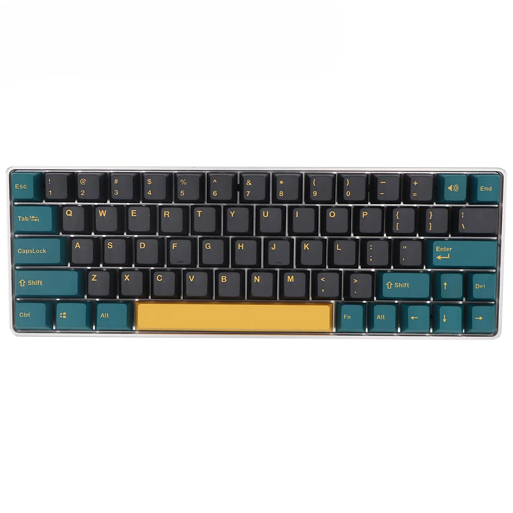 

Хит продаж, набор черных клавиш Cherry PBT Keys MX Dye-Subbed 129 GMK Mars Green