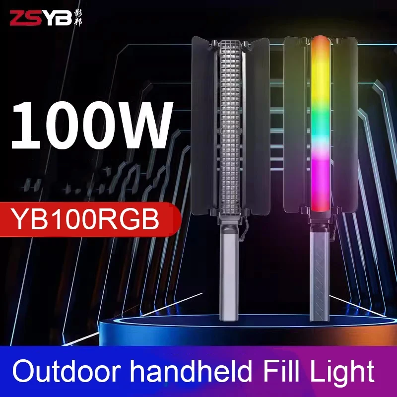 

ZSYB YB100RGB 100W Fill Light Stick Tube RGB Lighting Handheld For Photography Video Shooting Live Streaming