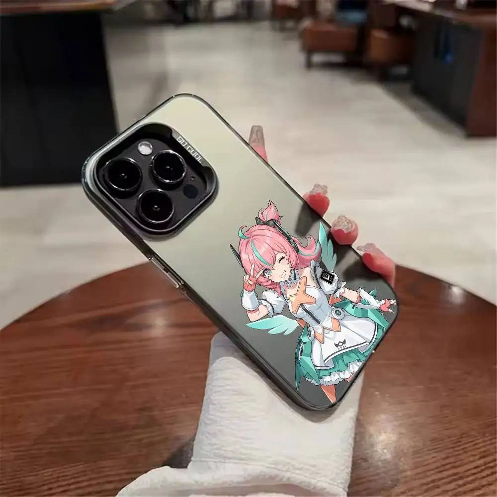 Capa de Celular Zenless Zone Zero Aria Angeld para iPhone 17, 16, 15, 14, 13, 12, 11, Mini, Pro, MAX Fosca e à Prova de Choque