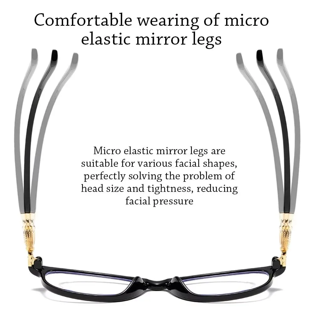 New 3 in 1 Progressive Multifocal Reading Glasses Women Anti-blue Eyeglasses Easy To Look Far and Near +1.0 To +4.0
