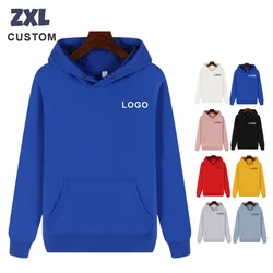 Cotton Custom Hoodie New Fashion Men's Pullover Hoodies And Sweatshirts Logo Customized Print Embroidery Casual Hooded Shirt