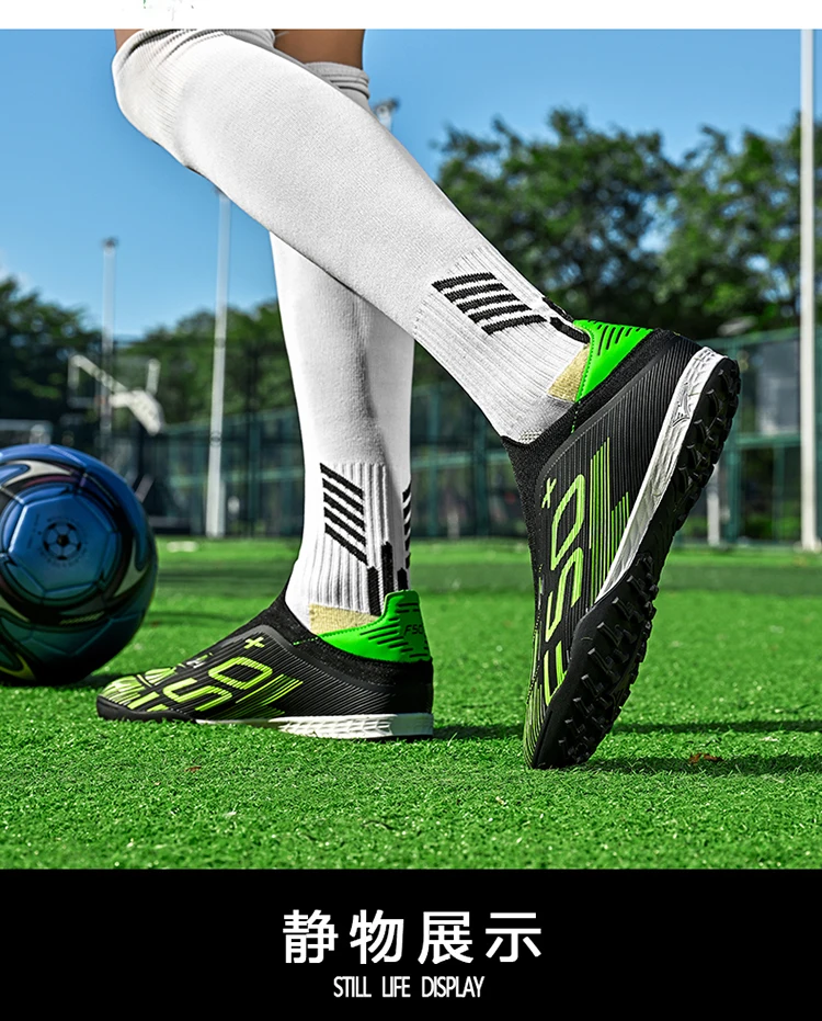 Neue Herren-Fußballschuhe Rutschfeste Sneakers Trainingsschuhe Bestseller Fußballstiefel Leichte Hochwertige Rasenplatzschuhe Mittelhohe Outdoor-Schuhe – Detail 25