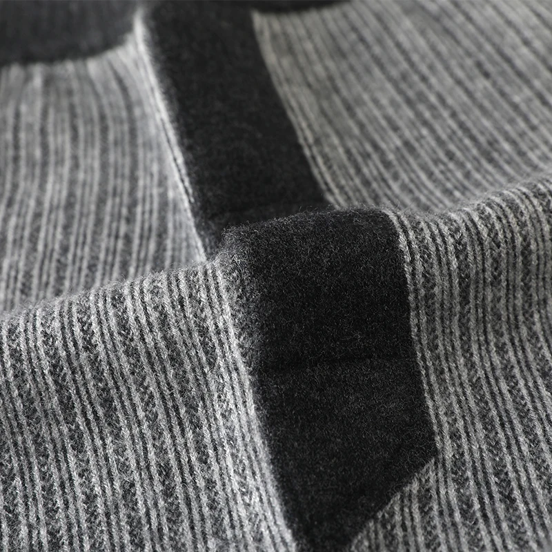 Pants Men's High Waist Pants Autumn Winter New Casual Knitted Leggings Warm Fashion High Quality Wool Thick Man Pant