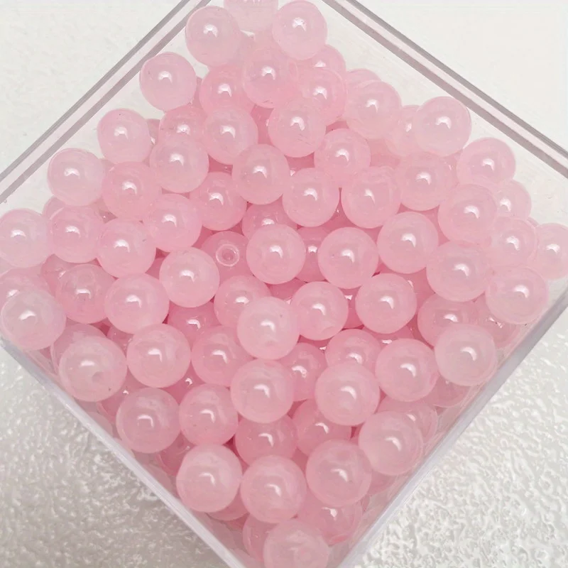 50pcs/8mm Solid Color Glass Beads, Beading & Jewelry Making Essentials Colorful, Fashion, Trendy DIY Craft Supplies for Handmade