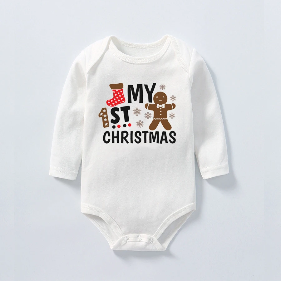 Body de My First Christmas para bebé, peleles infantiles, ropa bonita para niño y niña, regalo de Navidad para bebé, trajes de fiesta de navidad