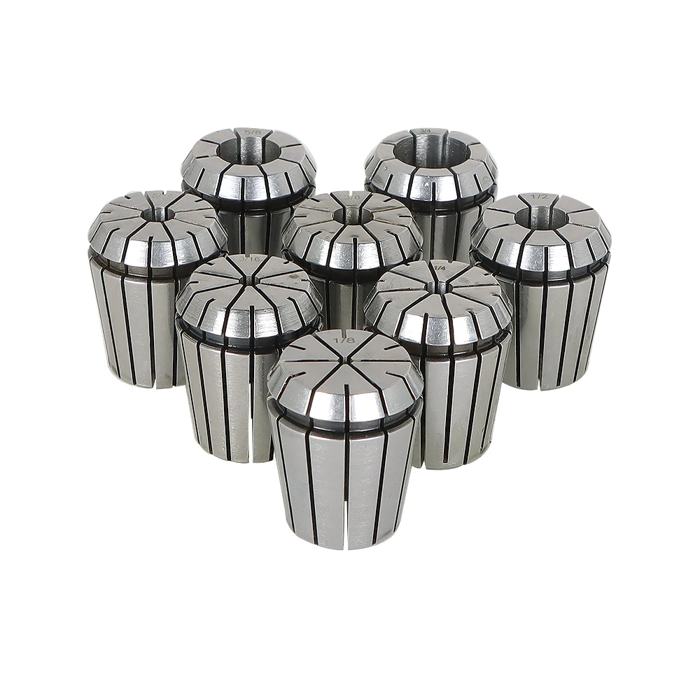 ER32 Spring Collet 1/8"-3/4" For CNC Milling Lathe Tool Engraving Machine 8 Pack
