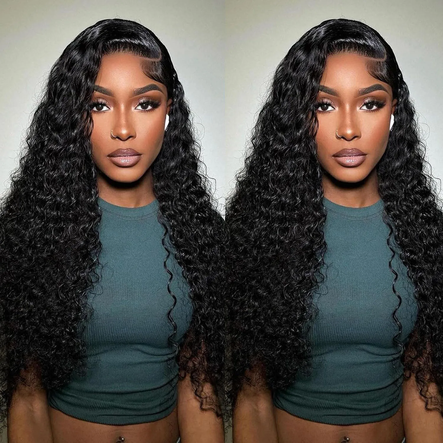 

40-дюймовые парики с HD-кружевом 13x4 и 13x6, глубокая волна, 250% плотность, кудрявые, из натуральных человеческих волос, с предварительно выщипанной линией роста волос