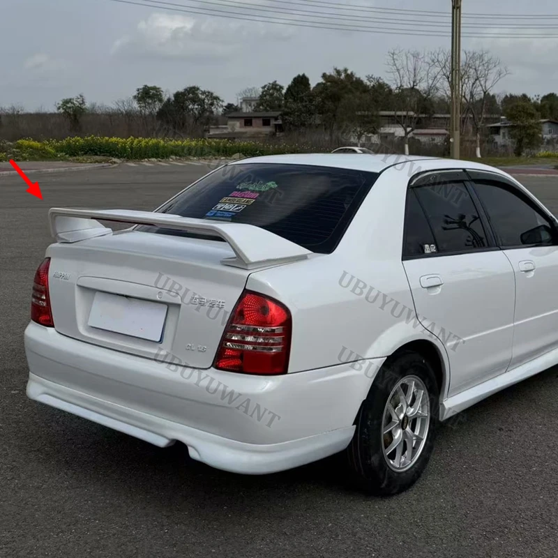 For Mazda 323 GT Style ABS Material Car Rear Wing Primer Color Rear Spoiler