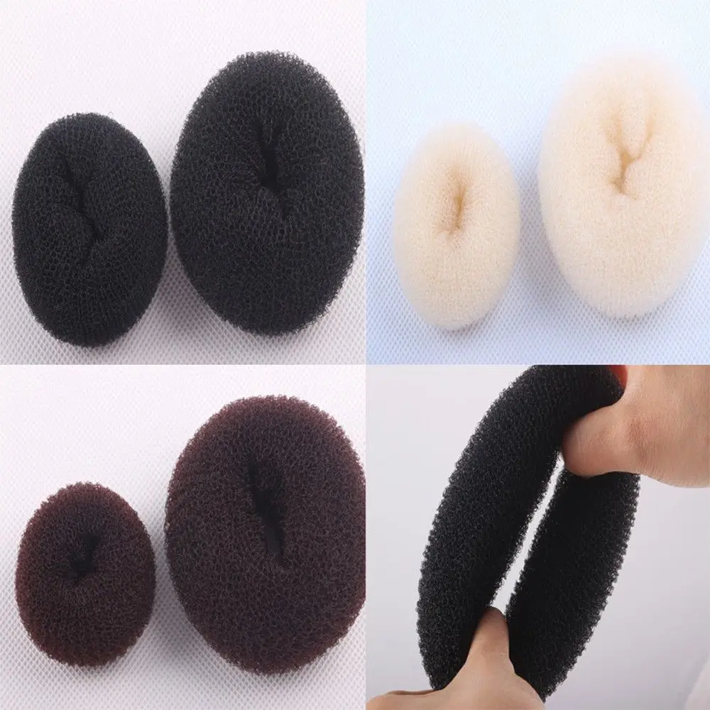 

3Colors Hair Bun Donut Hair Clip Hair Styling Tools Hair Bun Maker Foam Sponge Fashion Easy Big Ring Girls Women