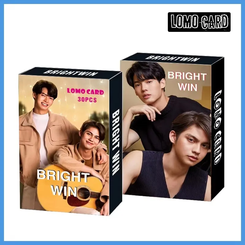 30Pcs/Set Thai BL Stars Bright Win, Earth Mix Lomo Cards - Creative Idol HD Printing Photo Cards Fans Collection Gift