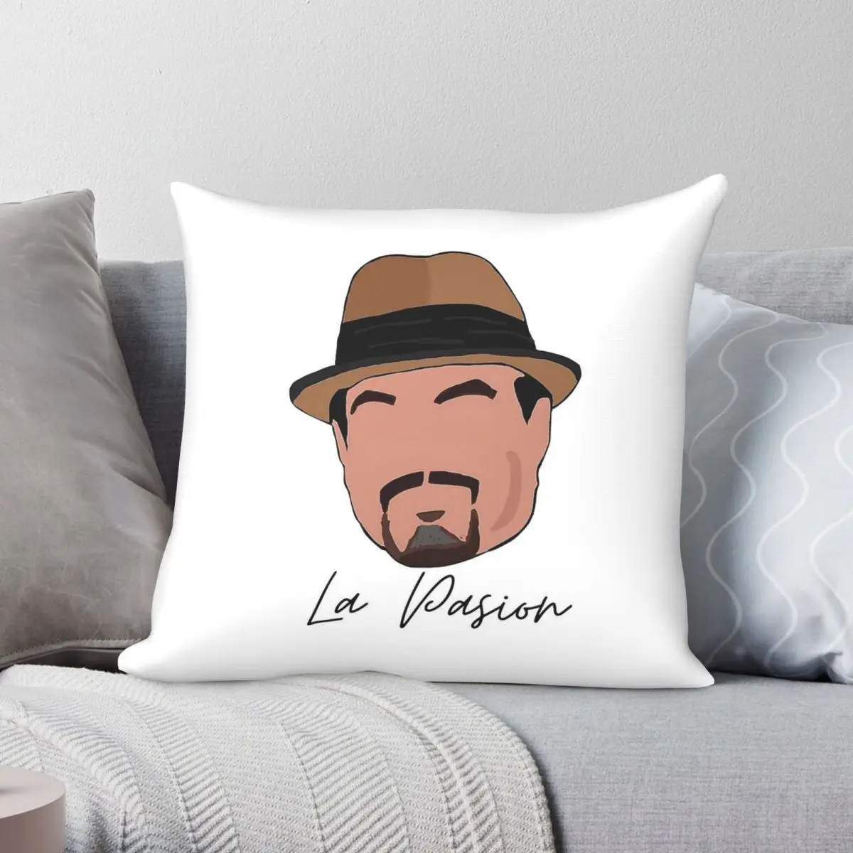 Angel Batista La Pasion Square Pillowcase Polyester Linen Velvet Pattern Zip Decor Pillow Case Bed Cushion Cover