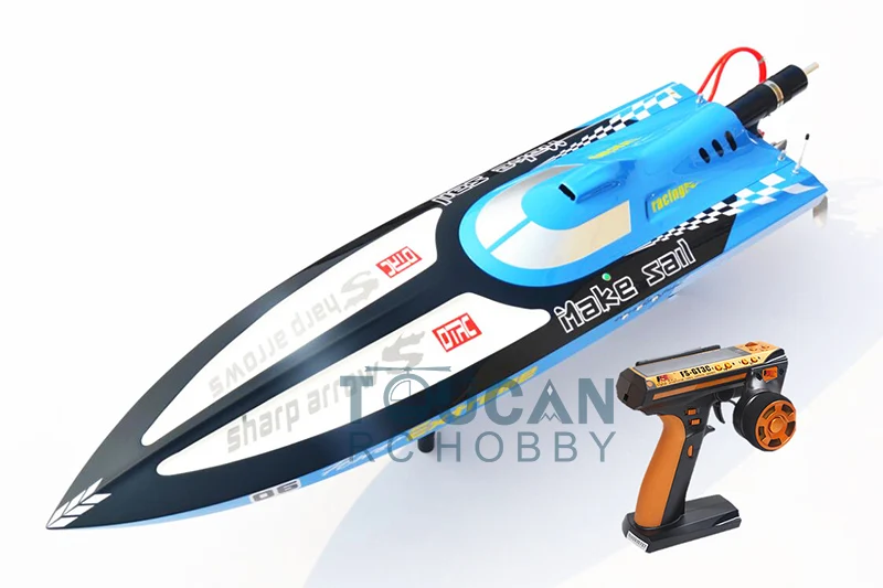 G30C 30CC Blue Fiber Glass 65KM/H Gasoline High Speed Racing RC Boat W/ Radio System Toucan Toys for Adults Gift THZH0068-SMT8