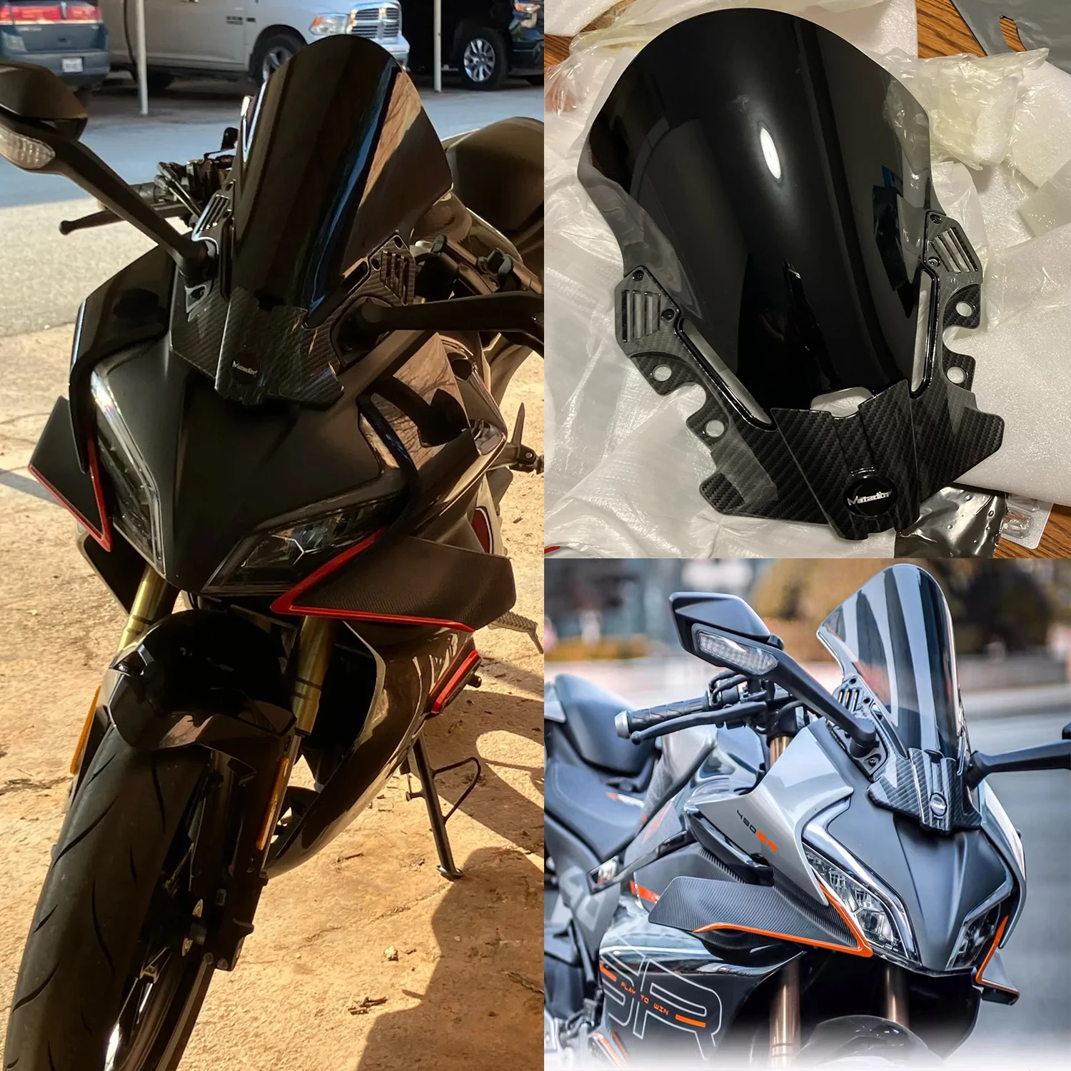 

Ветровое стекло для мотоцикла 2022 2023 2024 CFMOTO 450SR 450sr гоночные ветровые дефлекторы