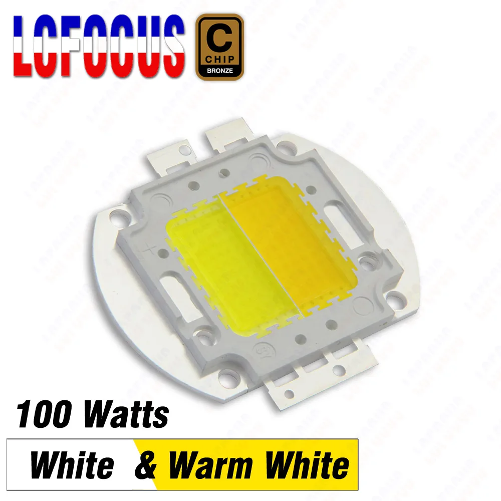 2*50W 100W podwójny kolor ciepła, jasna 3000K zimne światło 6000K LED COB Chip dla 50-100W światło halogenowe światło punktowe fotografia żarówka