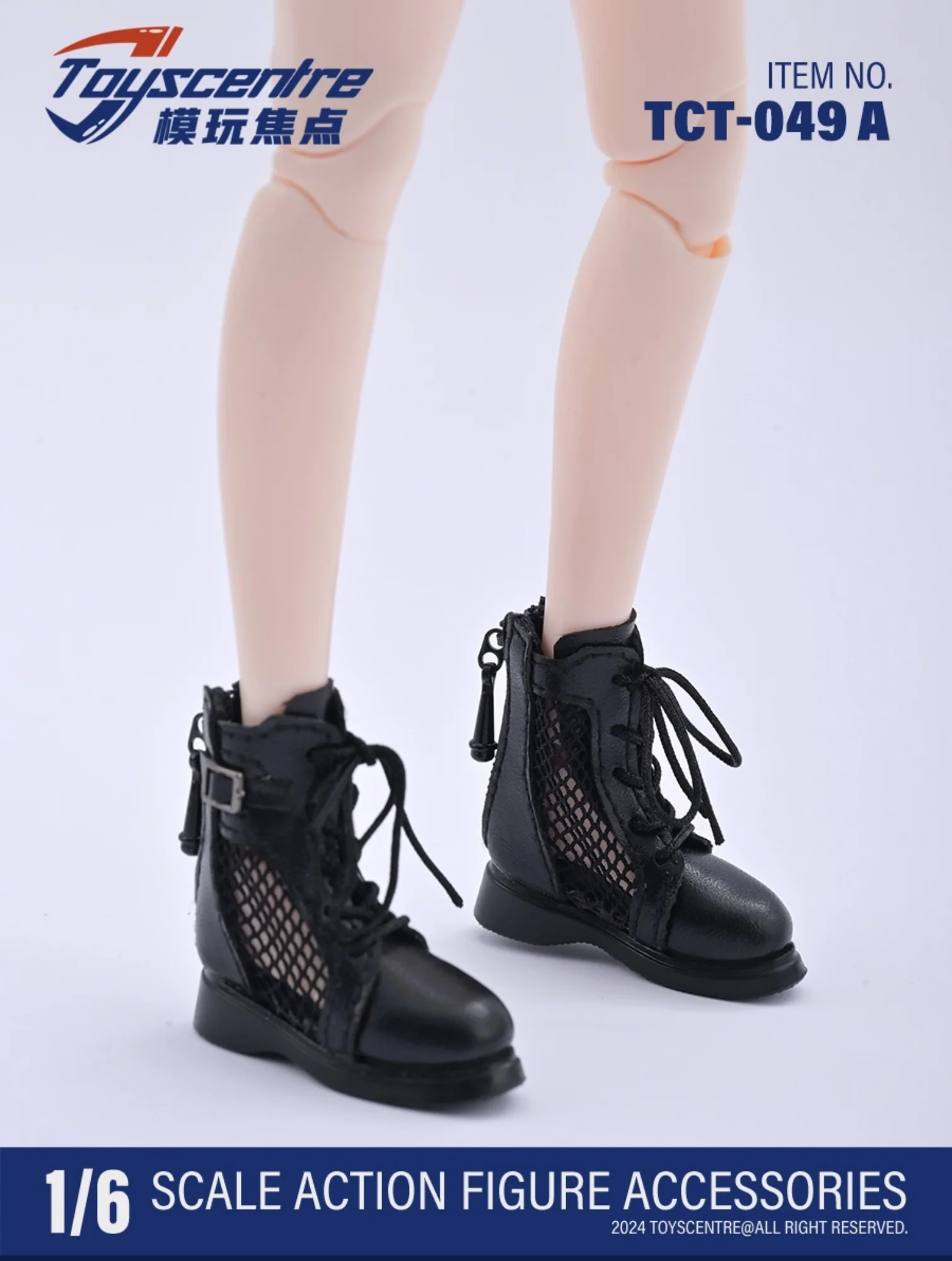 TCT-049 Modello di scarpe con stivali in rete 1/6 adatto per action figure di ragazza femminile da 12 pollici