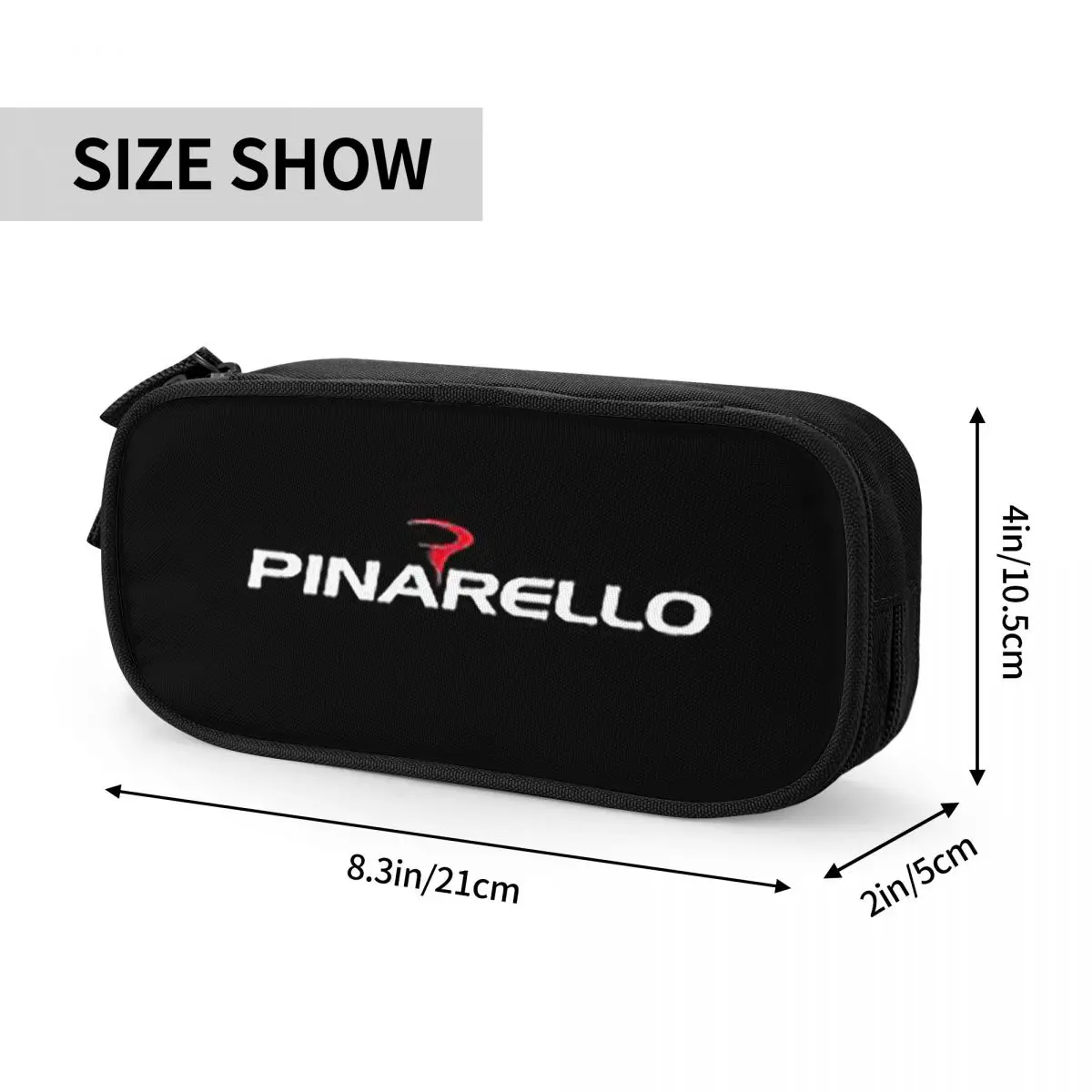 Imagem -04 - Script Pinarello Bikes Estojos para Lápis Grande Capacidade Pen Bags Pen Box Lápis Pouch para Meninos e Meninas Papelaria Escola e Escritório Branco