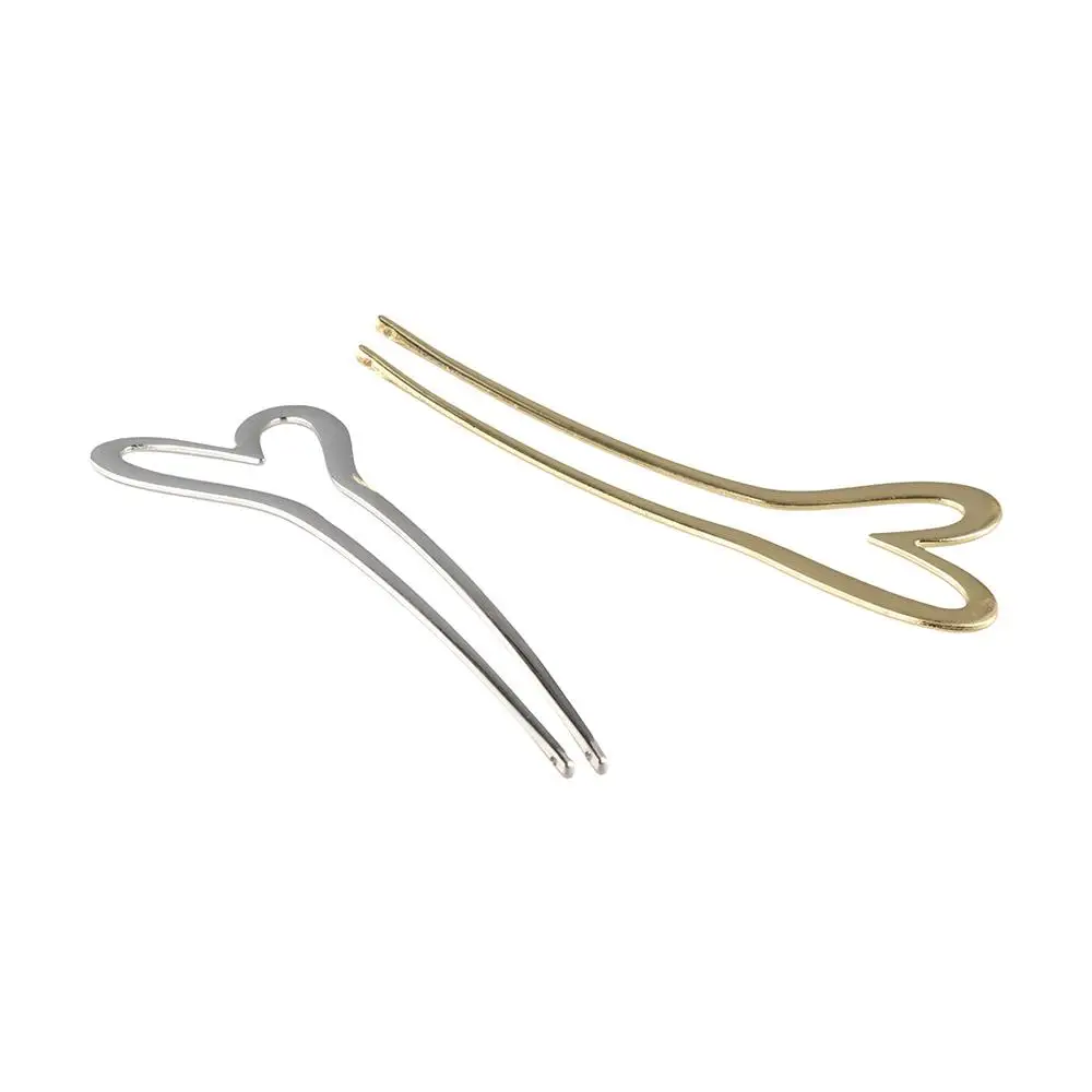 

Fashion Alloy U-shaped Hair Stick Hairstyle Tools Chinese Style Metal Hairpin Headwear Style Tool Love Heart Hair Stick Party