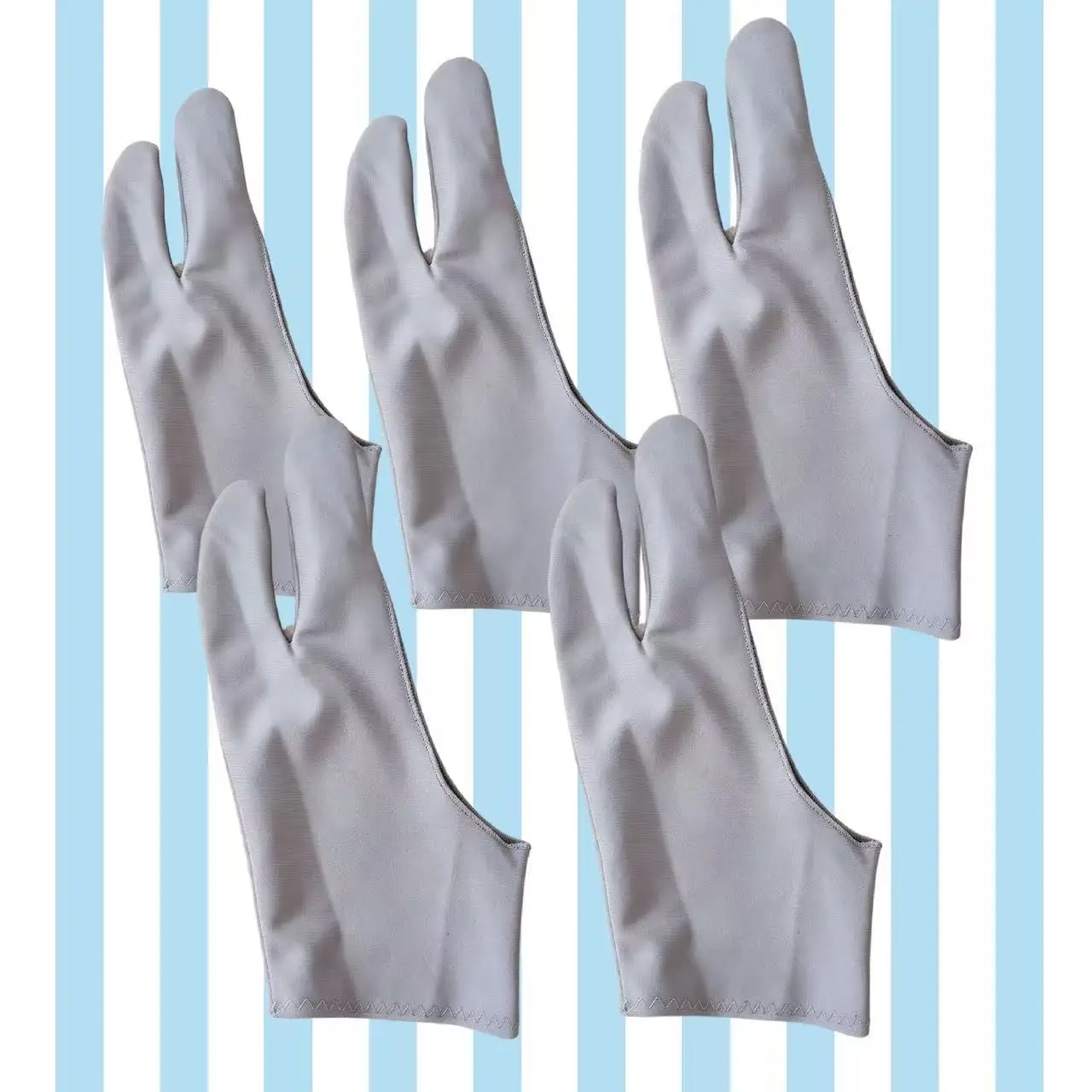 1/3/5pcs Anti Smudge Drawing Glove Two-finger Anti Touch Artist Glove for Drawing Tablet iPad Screen Board Painting Supplies