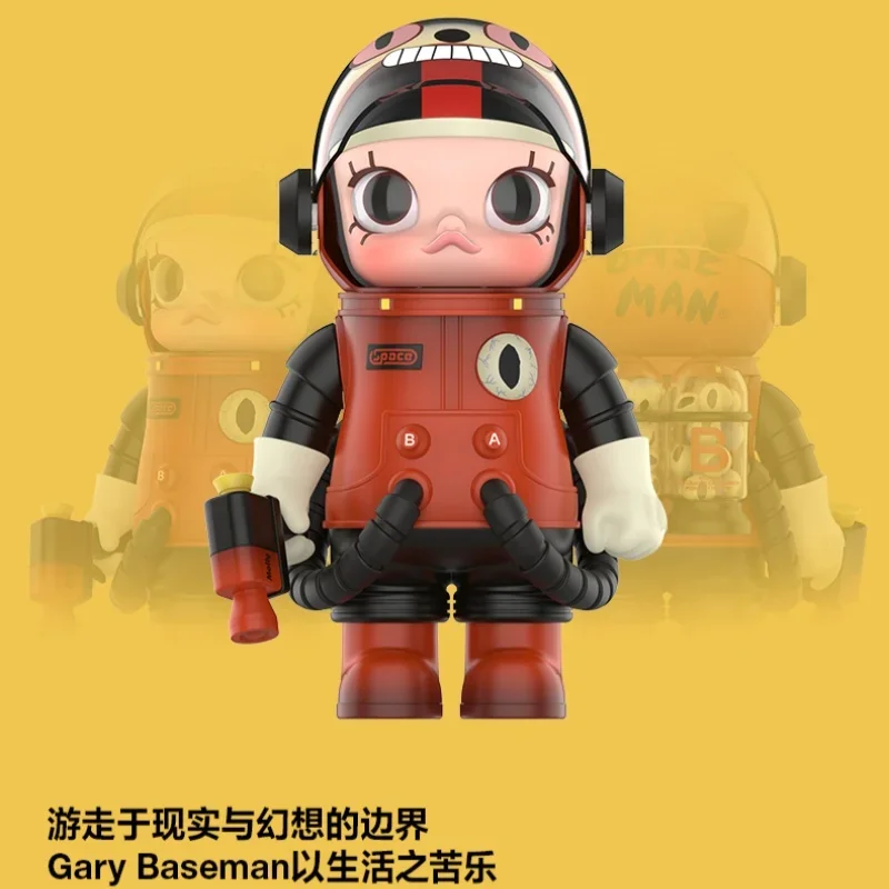 

Kawaii Mega Space 400% Molly Gary Basemananime Figure Cute Molly Doll Surprise Gifts Desk Ornament Collection Molly Model Toys