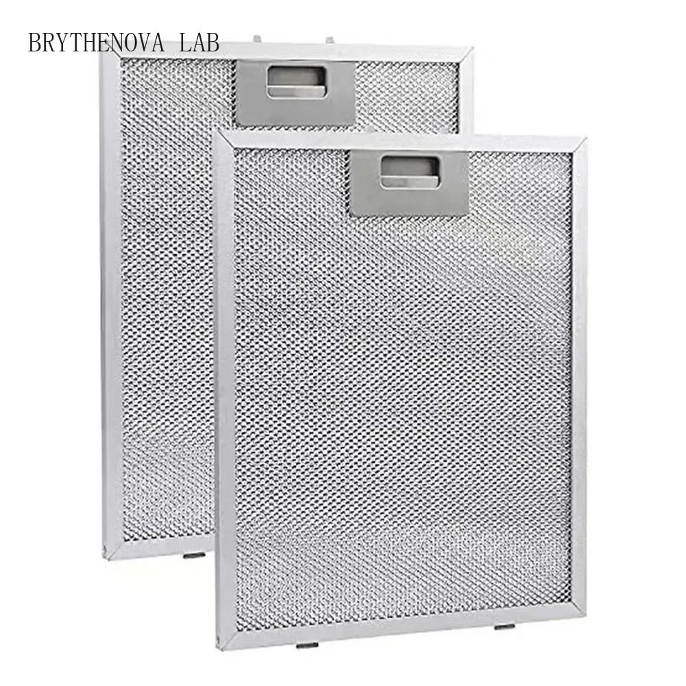 Stainless Steel Mesh Filter Silver Cooker Hood Filters 305 X 267 X 9mm Improved Quality Air Reduce Cooking Odors