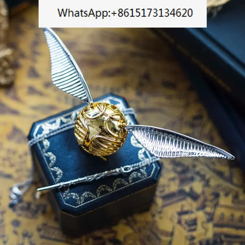 Golden Snitch Ring Storage Box Luxury Metal Jewelry Box Surprise Wings Rotatable Proposal Jewelry Box Girl Birthday Gift Ideas