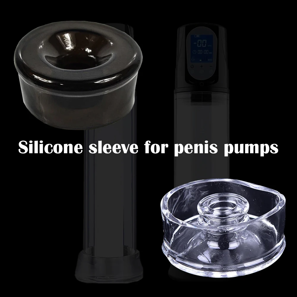 Electric Penis Pump Replacement Silicone Sleeve Cover Penis Extender Pump Sleeve Sex Toys For Man Penis Enlargement Accessories