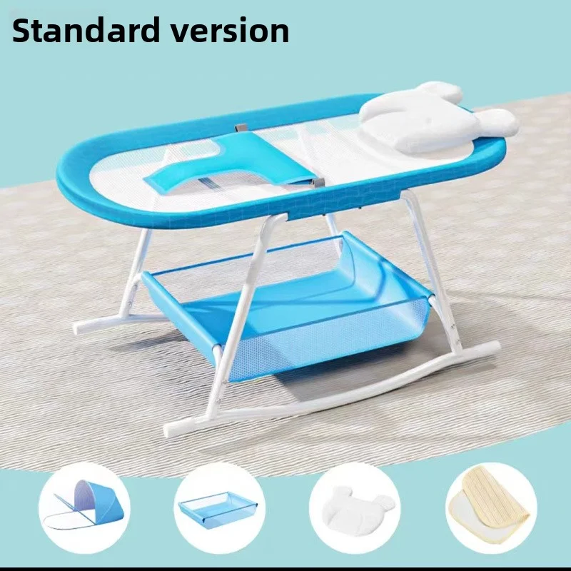 كرسي هزاز للأطفال، سرير هزاز مهدئ مع كرسي قابل للتعديل للرضع حديثي الولادة #5