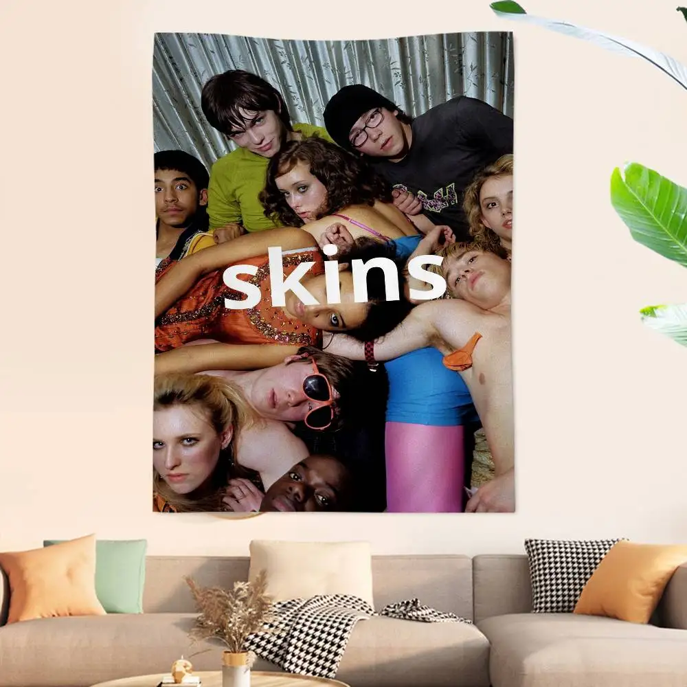 Skins Movie TV Printed Large Wall Tapestry Art Science Fiction Room Home Decor Decor Blanket