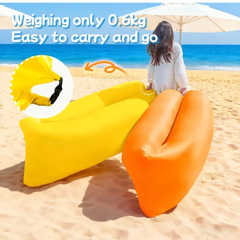 Multi‑Color Portable Lazy Infl - Outdoor Camping Sleeping Bag ulasan dan harga