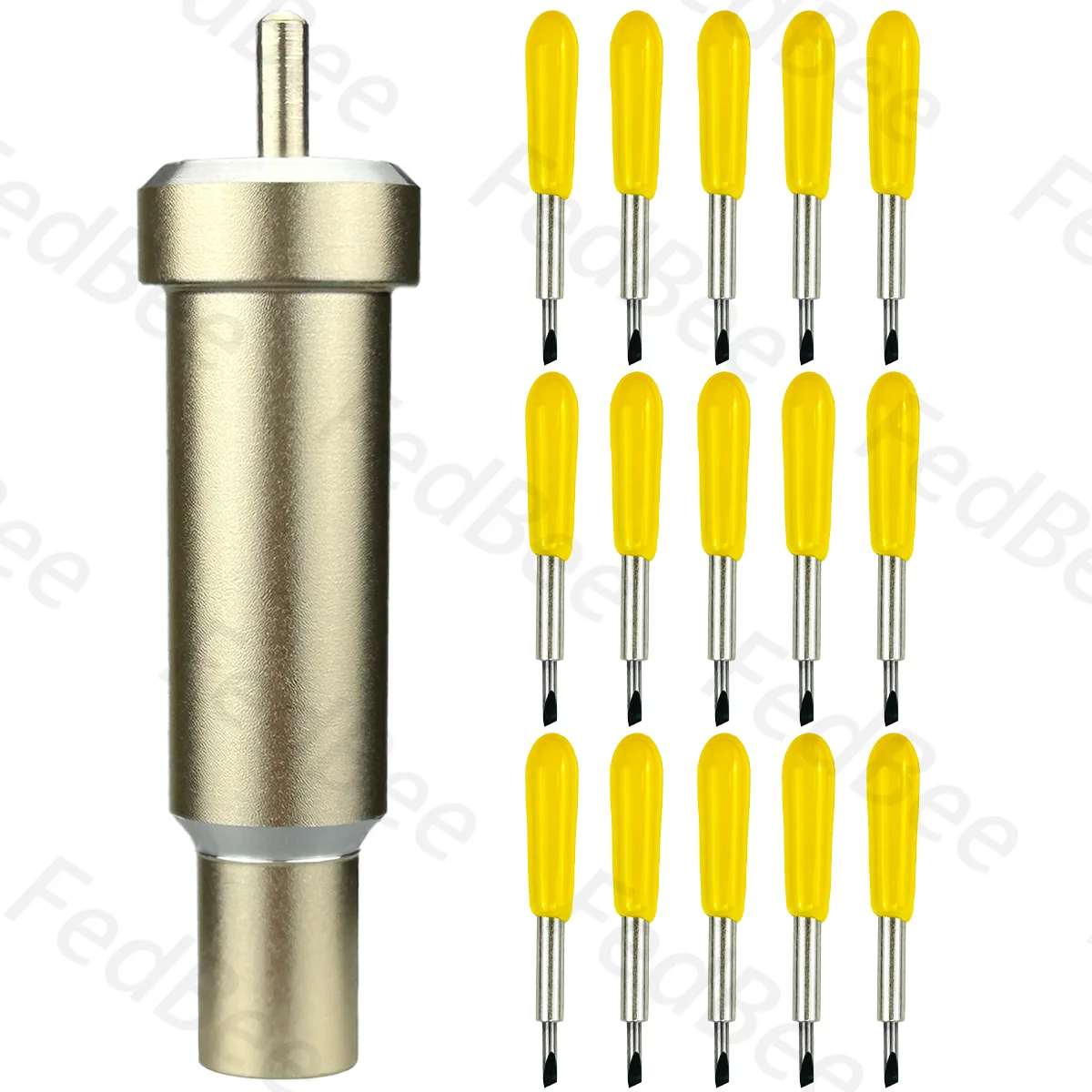 

15pcs 30° Vinyl Cutting Blade and 1pc Housing for Cricut Maker 3 2 1 Explore 3/2/1 Air Venture Gold Holder