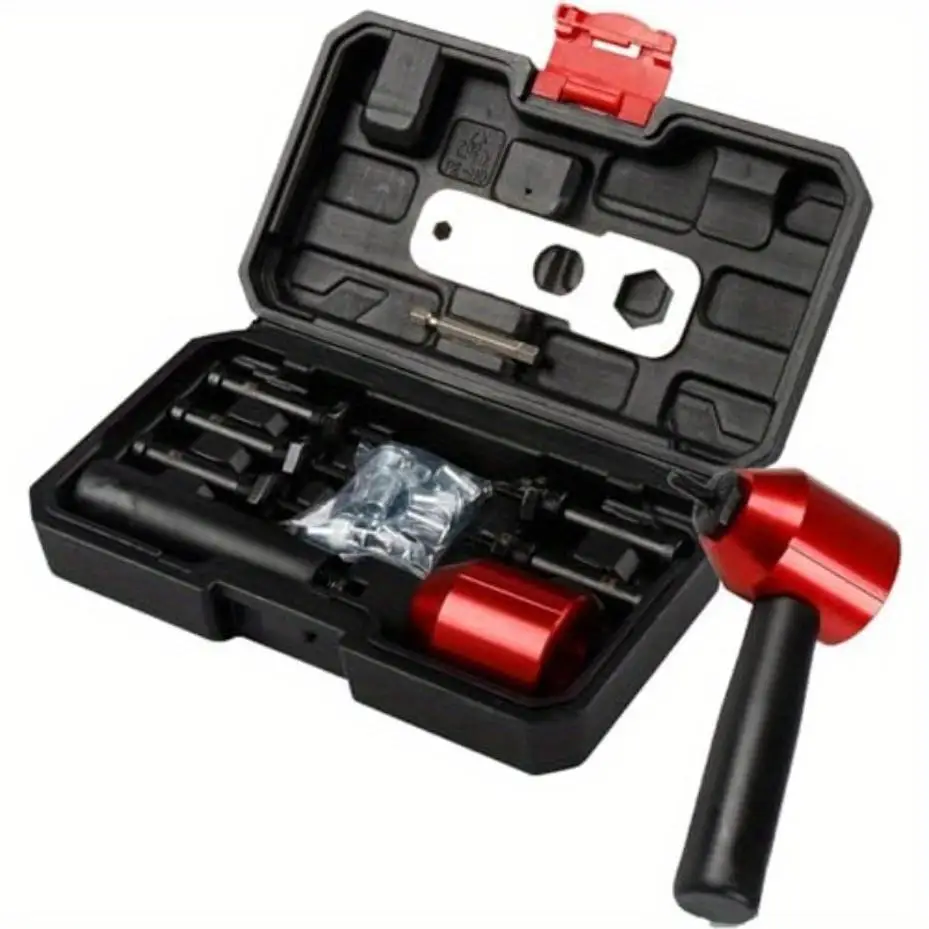 1 Set 26 Pcs Rivet Nut Drill Adapter M3 M4 M5 M6 M8 Metric Mandrel Rivet Nut Thread Insert Aluminium Drill Attachment Tool Set