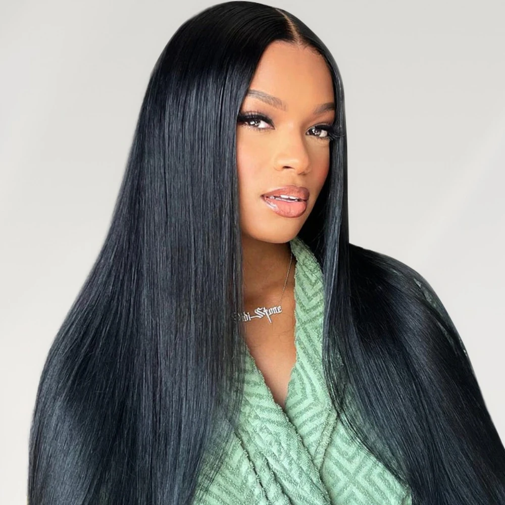 30 32 Inch Straight Hair V Part Wig Raw Remy Human Hair 200% Density Straight Hair U Part Human Hair Wigs For Women Head Clip In Half Wig